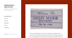 Desktop Screenshot of gayleymanor.com
